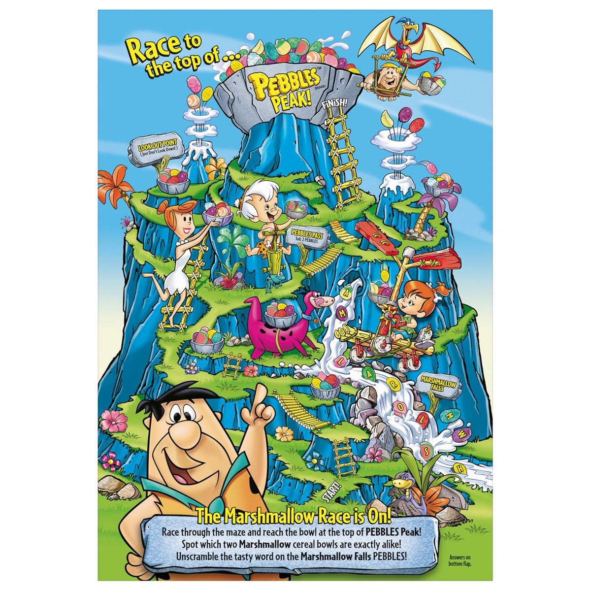 Post Fruity PEBBLES Marshmallow Cereal – Fun Holiday Gift for Mom Who Loves 90s Snacks