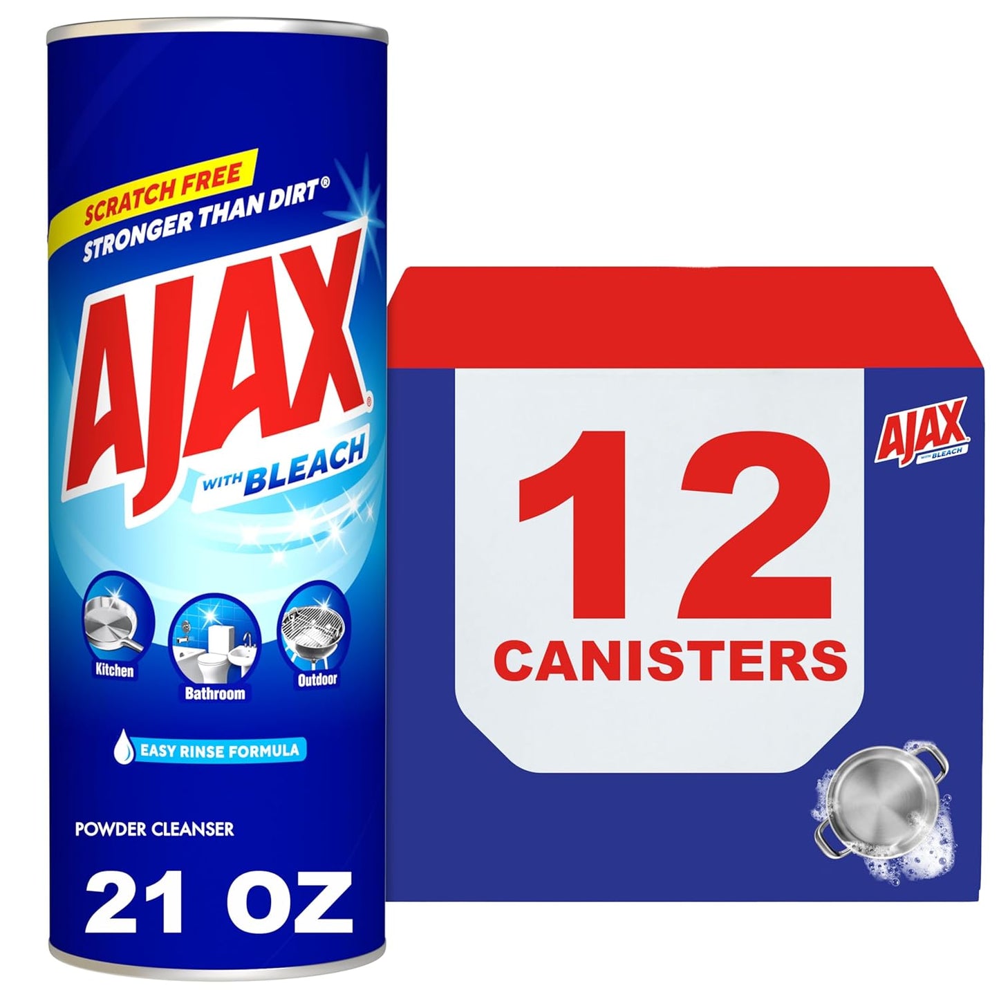 powder cleanser with bleach for heavy-duty stain removal
