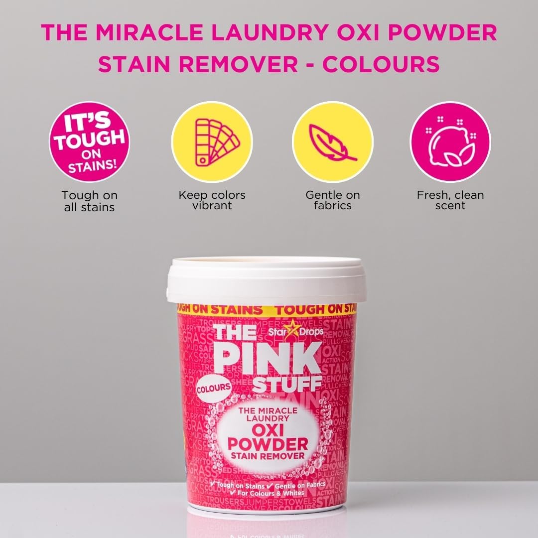 powder form that works as both in-wash booster and pre-soak treatment