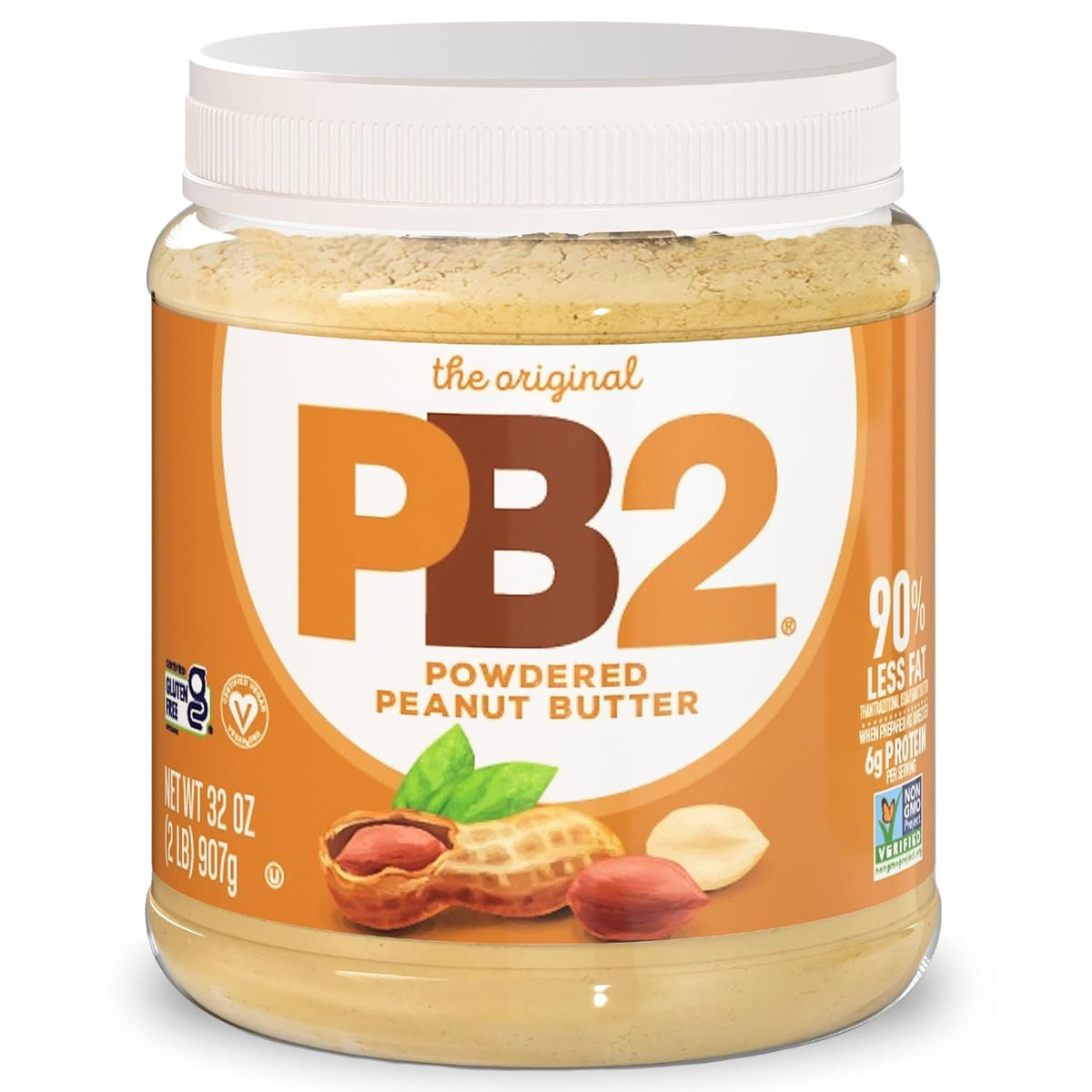 powdered peanut butter base with added cocoa for chocolate flavor