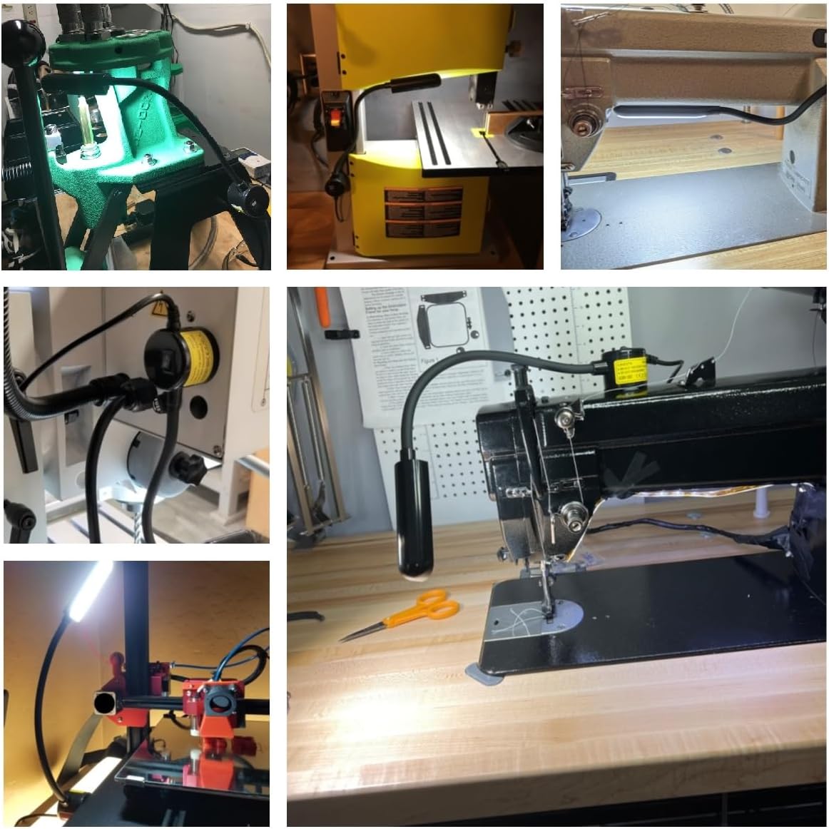 POWKER Magnetic Mount Task Lamp – Flicker-Free LED Lighting for Long Sewing and Reading Sessions