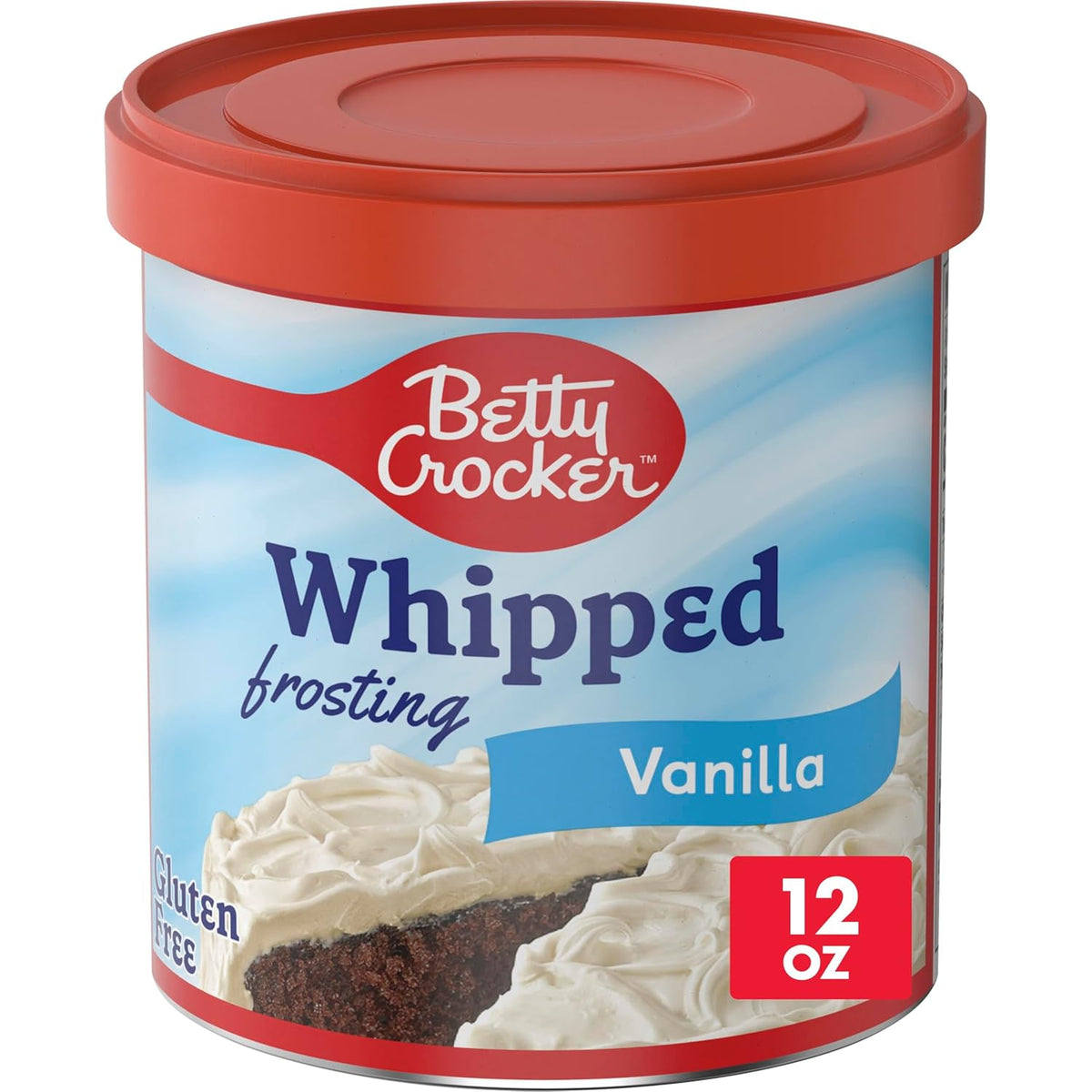 pre-made whipped frosting in a 12 oz ready-to-use container