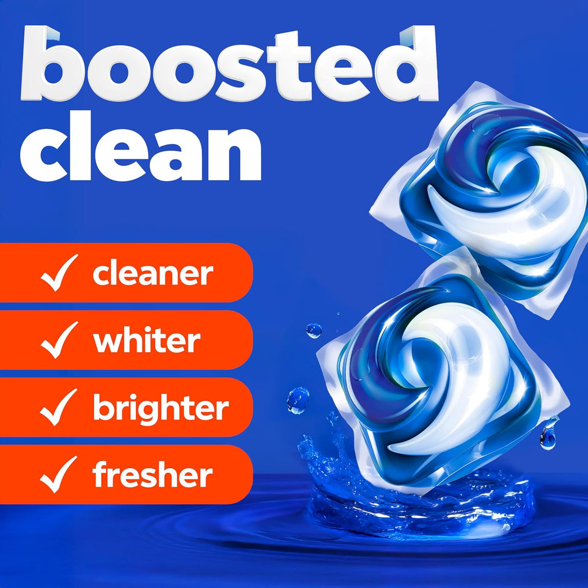 pre-measured water-soluble pac design that dissolves quickly at any wash temperature