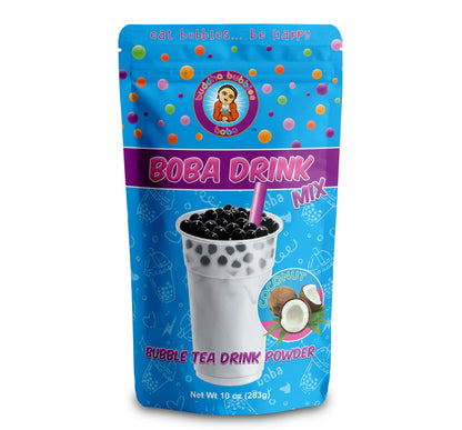 Premium COCONUT CREAM Boba/Bubble Tea Drink Mix Powder By Buddha Bubbles Boba (10 Ounce) (283 Grams)