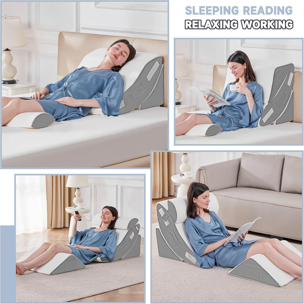 premium memory foam and polyurethane foam filling with high resilience for sustained support