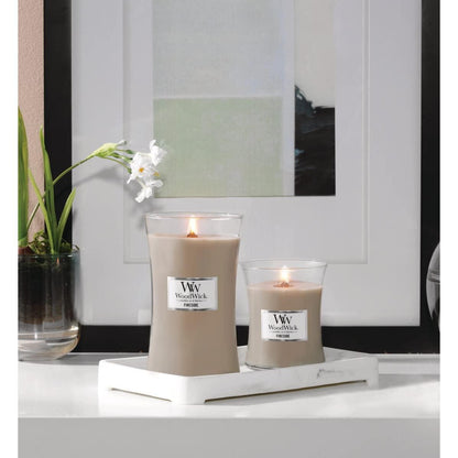 premium soy and paraffin wax blend marketed as clean and long-lasting
