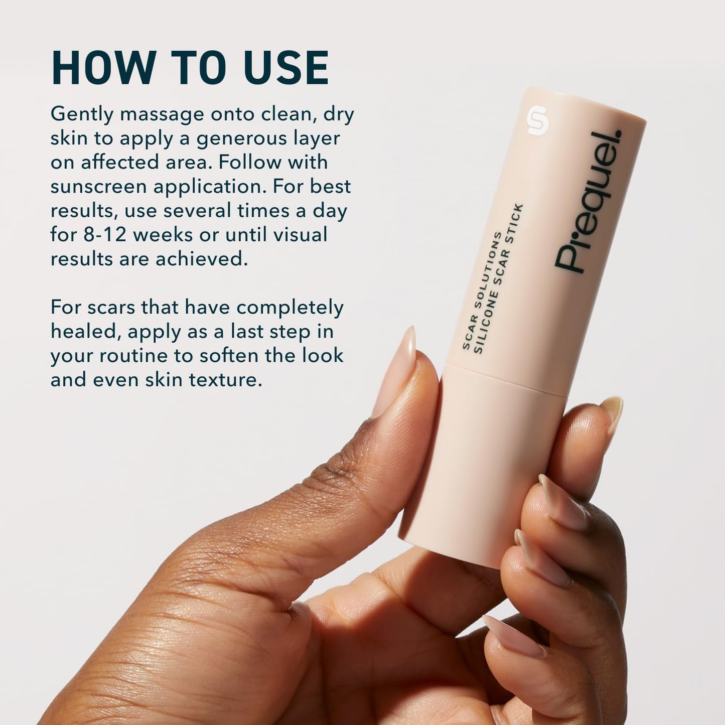 Prequel Skin Scar Solutions Silicone Stick – Nightly Scar Treatment Ritual for Post-Surgery Recovery, Fragrance-Free