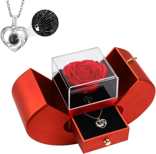preserved eternal rose that retains its shape and color without water