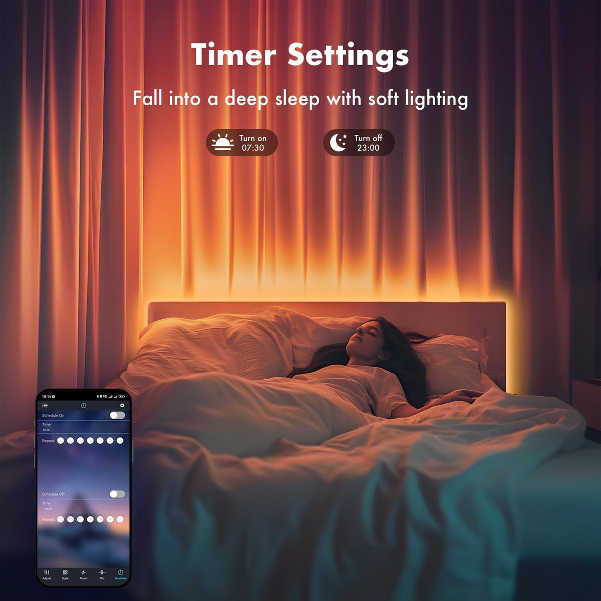 preset timer function for scheduled on/off automation