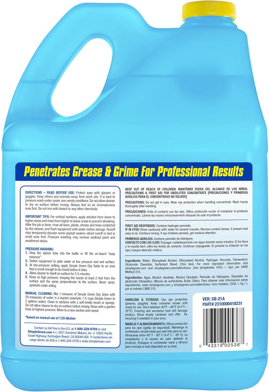 pressure washer concentrate designed for machine application