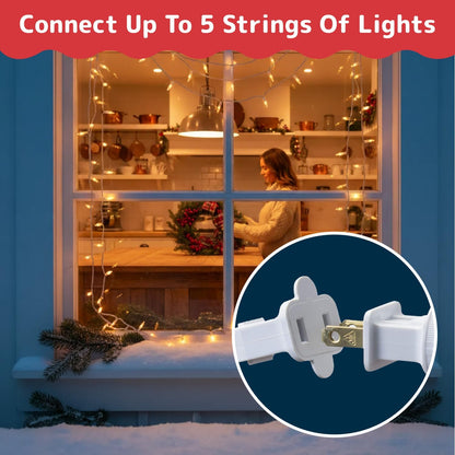 PREXTEX Warm White Mini String Lights for Aesthetic Dorm and Apartment Decor, 10 Ft Indoor Fireplace Mantel Lighting, 50 Count