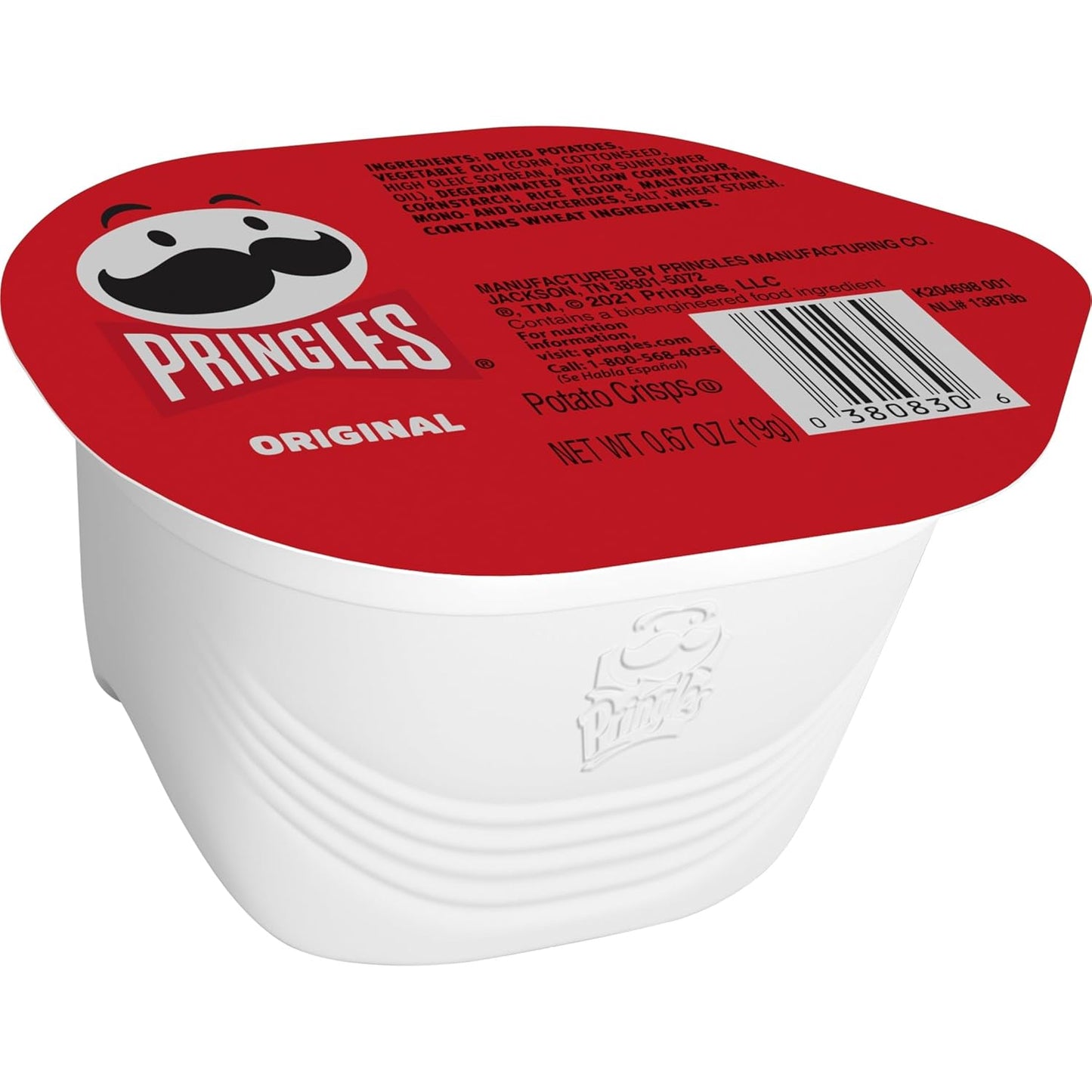 Pringles Original Potato Crisps Cups – Office Pantry Snack for Between-Meal Pick-Me-Ups