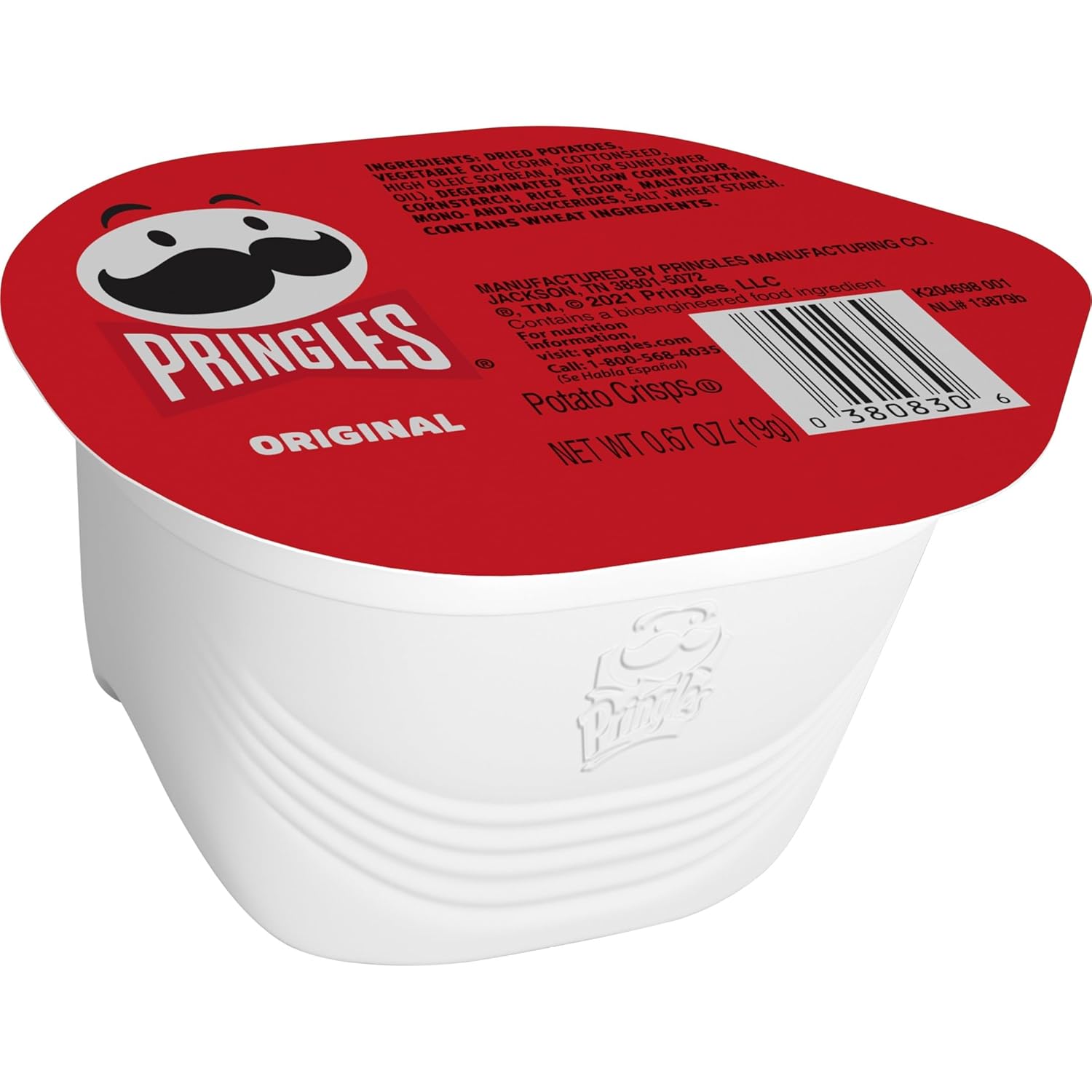 Pringles Original Potato Crisps Cups – Office Pantry Snack for Between-Meal Pick-Me-Ups
