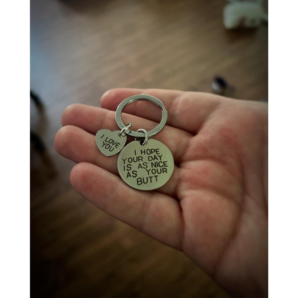 printed novelty text design featuring the 'i hope your day is as nice as your butt' message