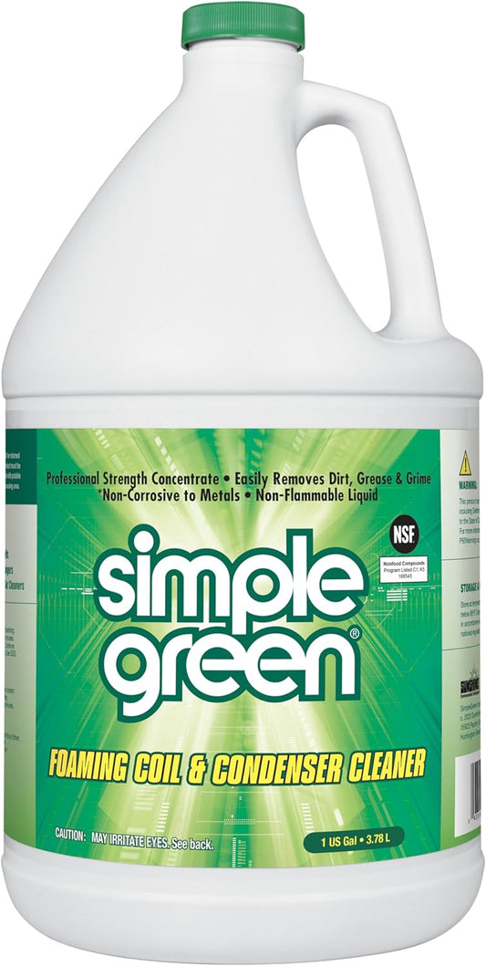 professional-strength foaming degreaser that clings under pressure to vertical coil surfaces
