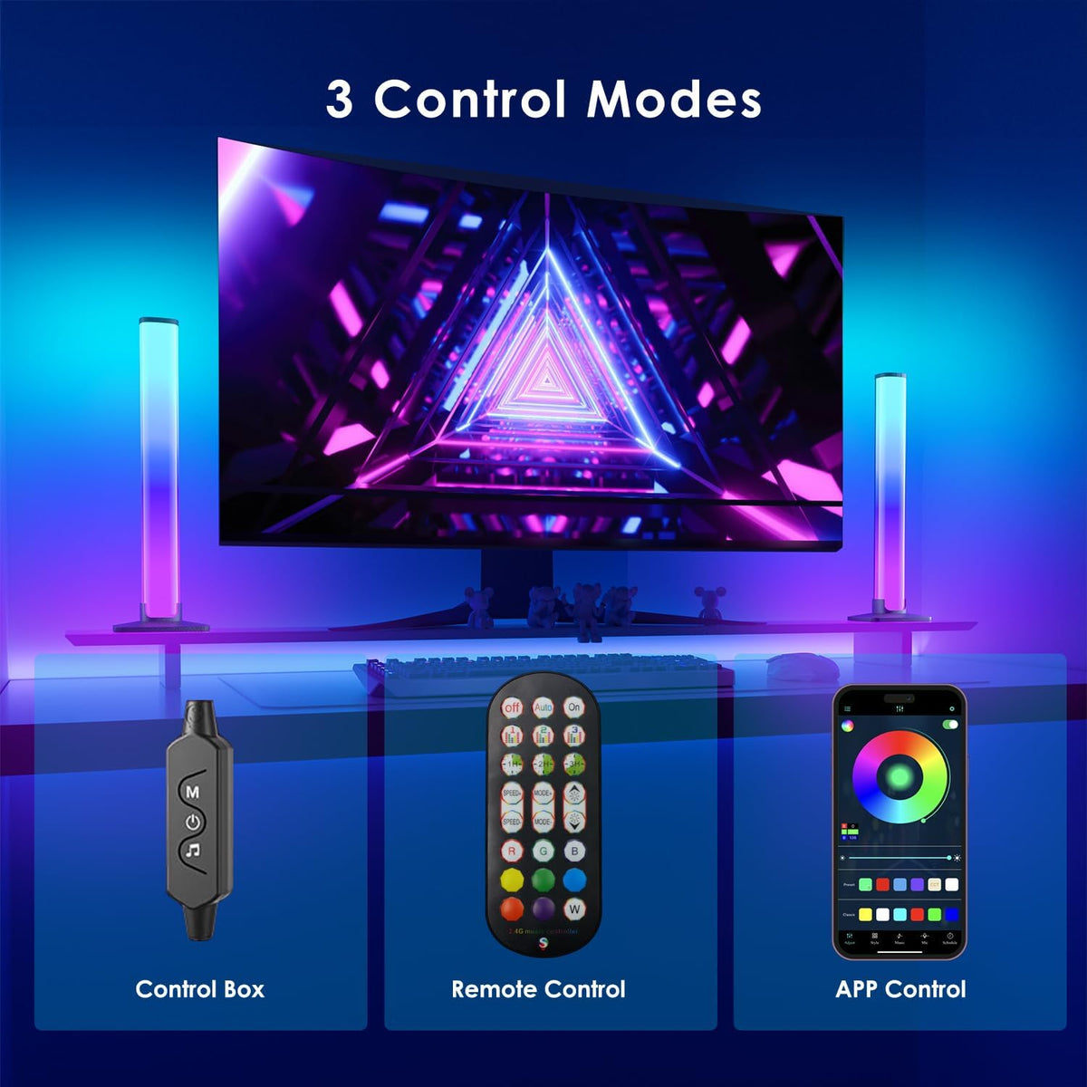 programmable on/off timer for automated sleep and wake-up lighting