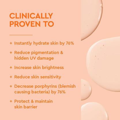 proprietary cera-sun technology for skin barrier restoration and uv-induced redness reduction