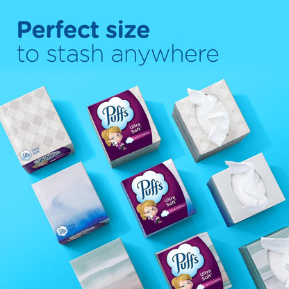 Puffs Ultra Soft Tissue 4-Box Bundle – Thoughtful Care Package for Cold and Flu Season Gifting