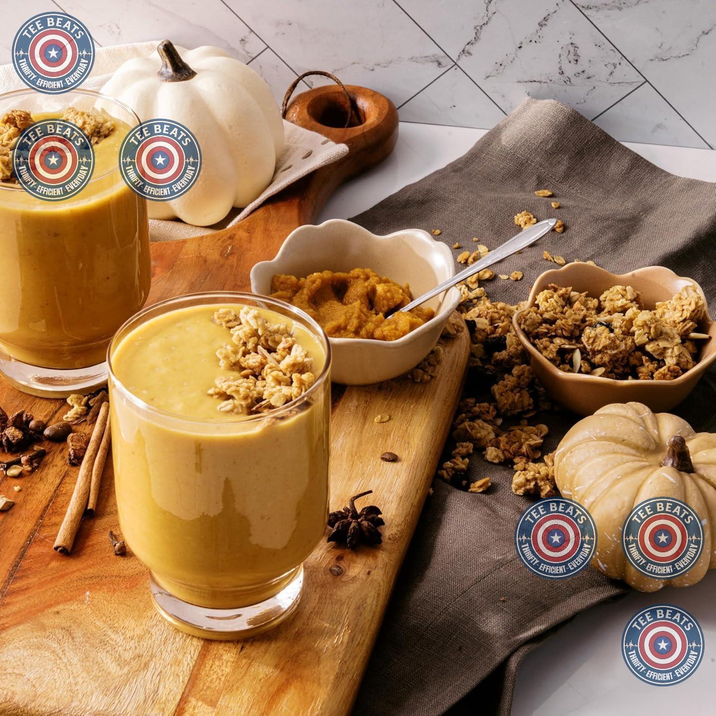 pumpkin spice seasoning blend with roasted peanut base