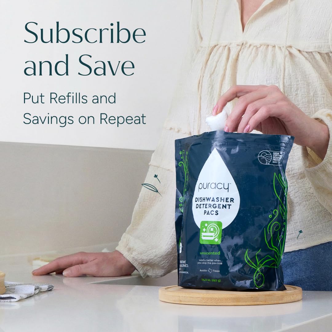 Puracy Dishwasher Pods – Single-Dose Dish Tabs for an Uncluttered, Intentional Kitchen