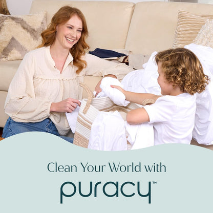 Puracy Free & Clear Laundry Detergent - Hypoallergenic Plant-Based Wash for Sensitive Skin Self-Care Routines