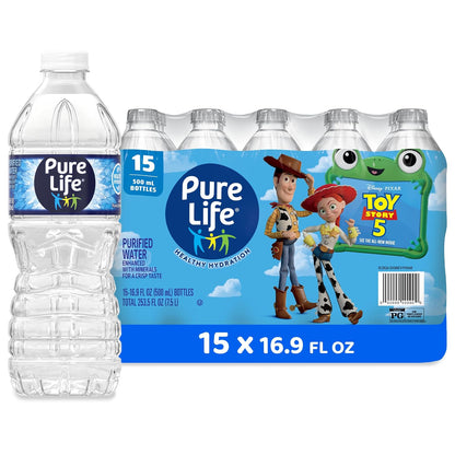 purified water enhanced with calcium chloride, sodium bicarbonate, and magnesium sulfate for crisp taste