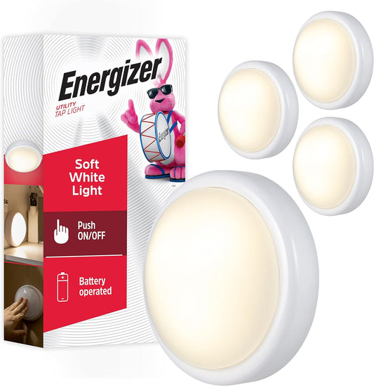 push-to-activate lens with no switches or buttons to find in the dark