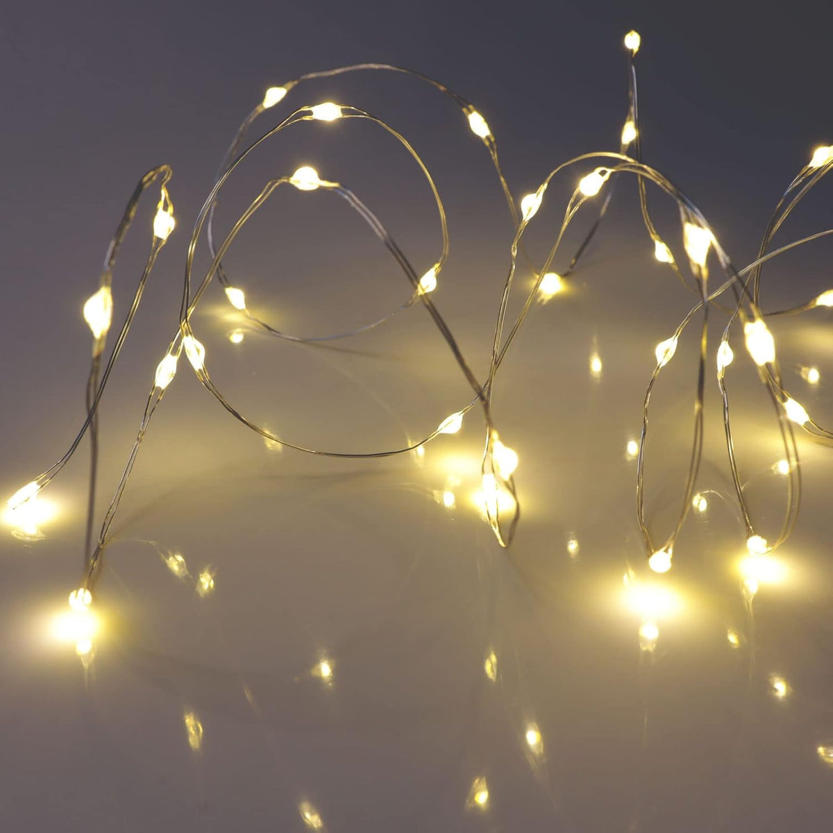 QBIS Micro LED String Lights – 40 Bulb Indoor Decor for Living Room Mantel Display and Autumn Centerpiece Styling