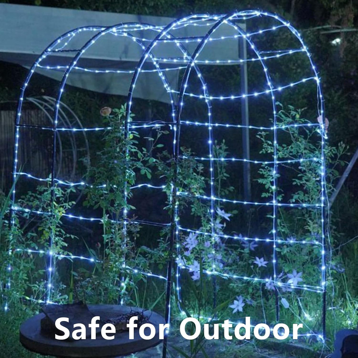 QITONG Solar Tube Lights – 2 Pack 200 LED Holiday and Valentine Gift for Women and Mom, 8 Modes