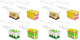 8 - XL(13"L x 7.4"W x 7"H) (Pack of 2)