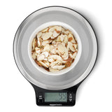 Amazon Basics Kitchen Scale with LCD Display – Gift-Ready Stainless Steel Scale for Wedding Registries and Bridal Showers