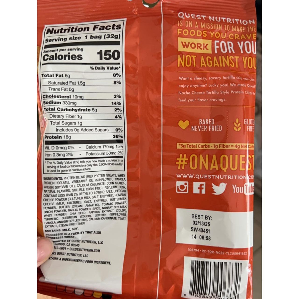 Quest Nutrition Chili Lime Tortilla Style Protein Chips – 20g Protein Mindful Snacking for Gym Recovery