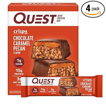 Quest Nutrition Crispy Cookies & Cream Bar – Satiety-Supporting Snack for Stress-Relief Evenings and Wellness Journaling, Gluten Free