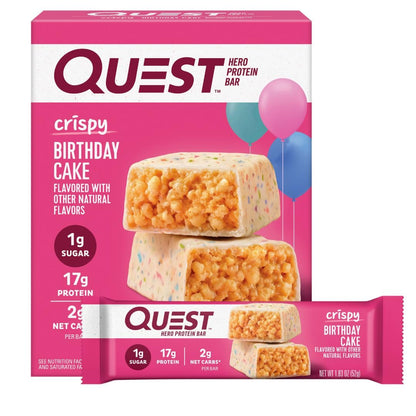 Quest Nutrition Crispy Cookies & Cream Bar – Satiety-Supporting Snack for Stress-Relief Evenings and Wellness Journaling, Gluten Free
