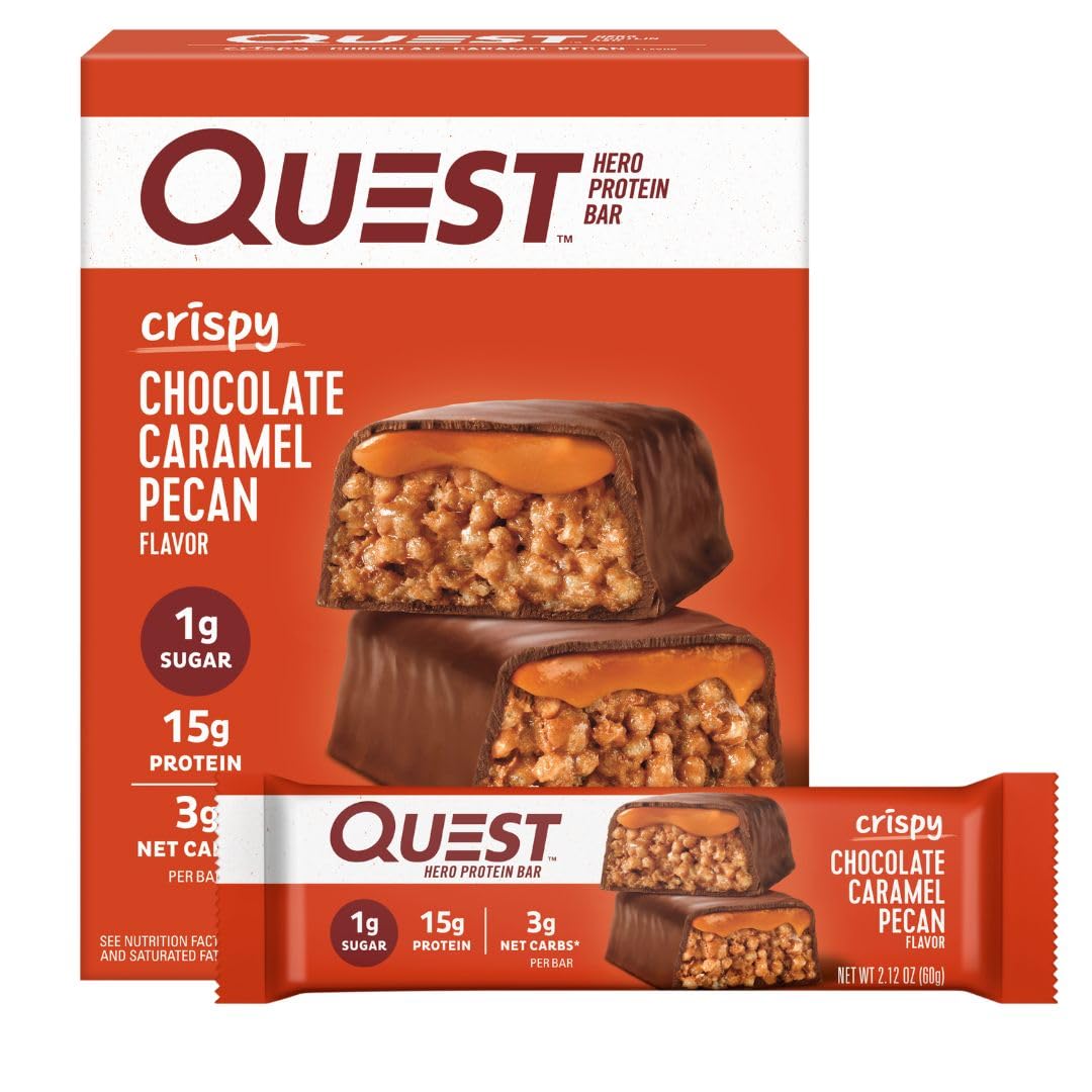 Quest Nutrition Crispy Cookies & Cream Bar – Satiety-Supporting Snack for Stress-Relief Evenings and Wellness Journaling, Gluten Free