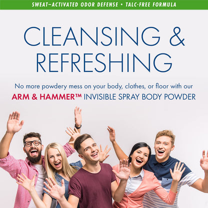 quick-dry spray-on application replacing traditional loose body powder