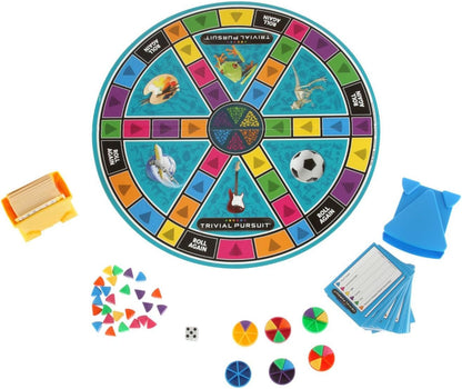 quick-play gameboard allowing wedge collection on any colored space