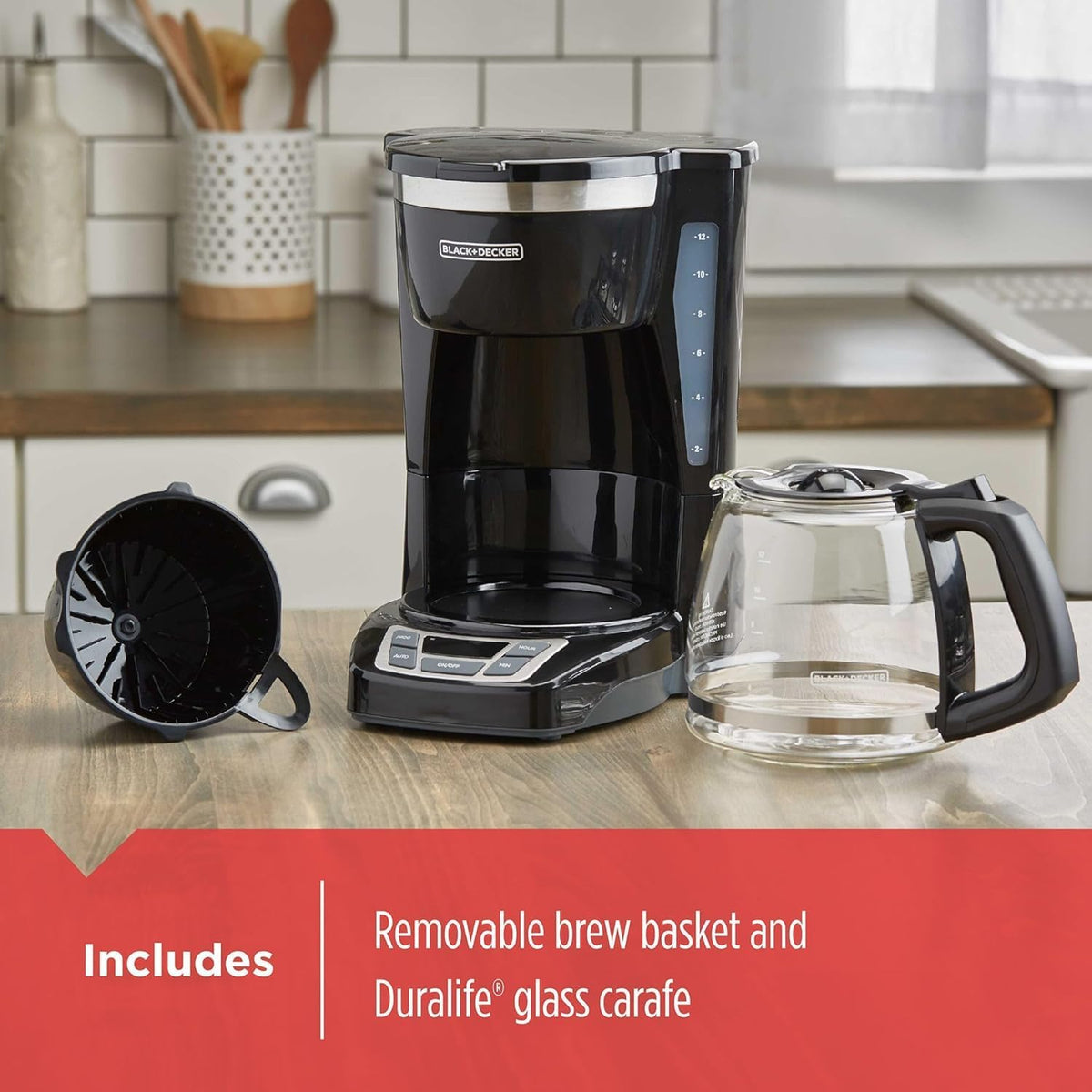 quicktouch 24-hour programmable auto-brew with 2-hour auto shutoff