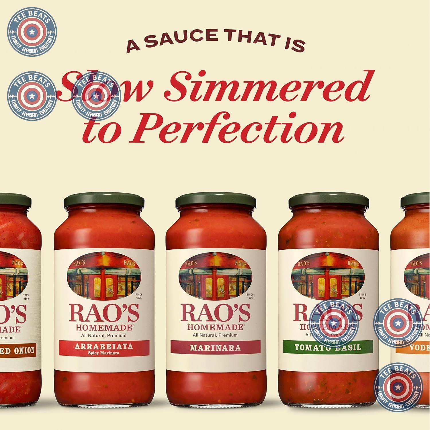 Rao's Homemade Marinara – 32 oz Italian Tomato Sauce with a Short Ingredient List for the Intentional, Clutter-Free Pantry