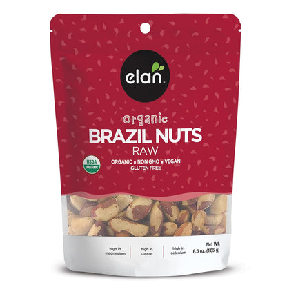 raw, whole brazil nuts with no shell for ready-to-eat convenience