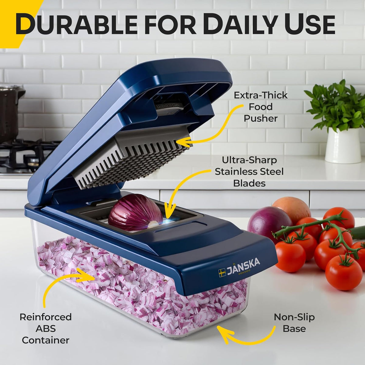 razor-sharp rust-resistant pro-grade stainless steel blades