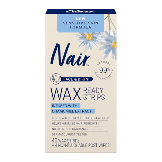 ready-to-use wax strips that require no warming or rubbing