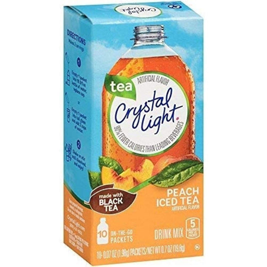 real black tea base in the peach iced tea flavor