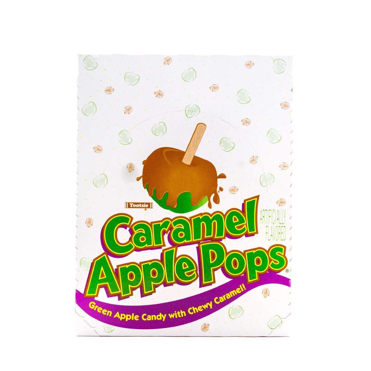 real caramel coating over a green apple hard candy center