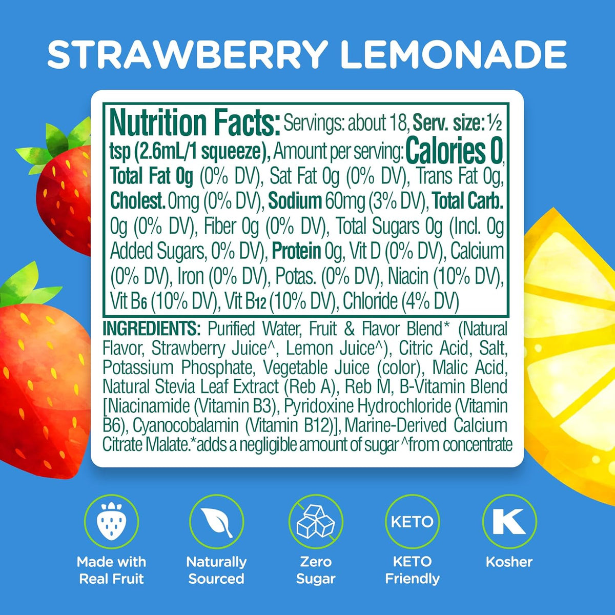 real fruit extracts for flavor and vegetable-based dyes for color, no artificial ingredients