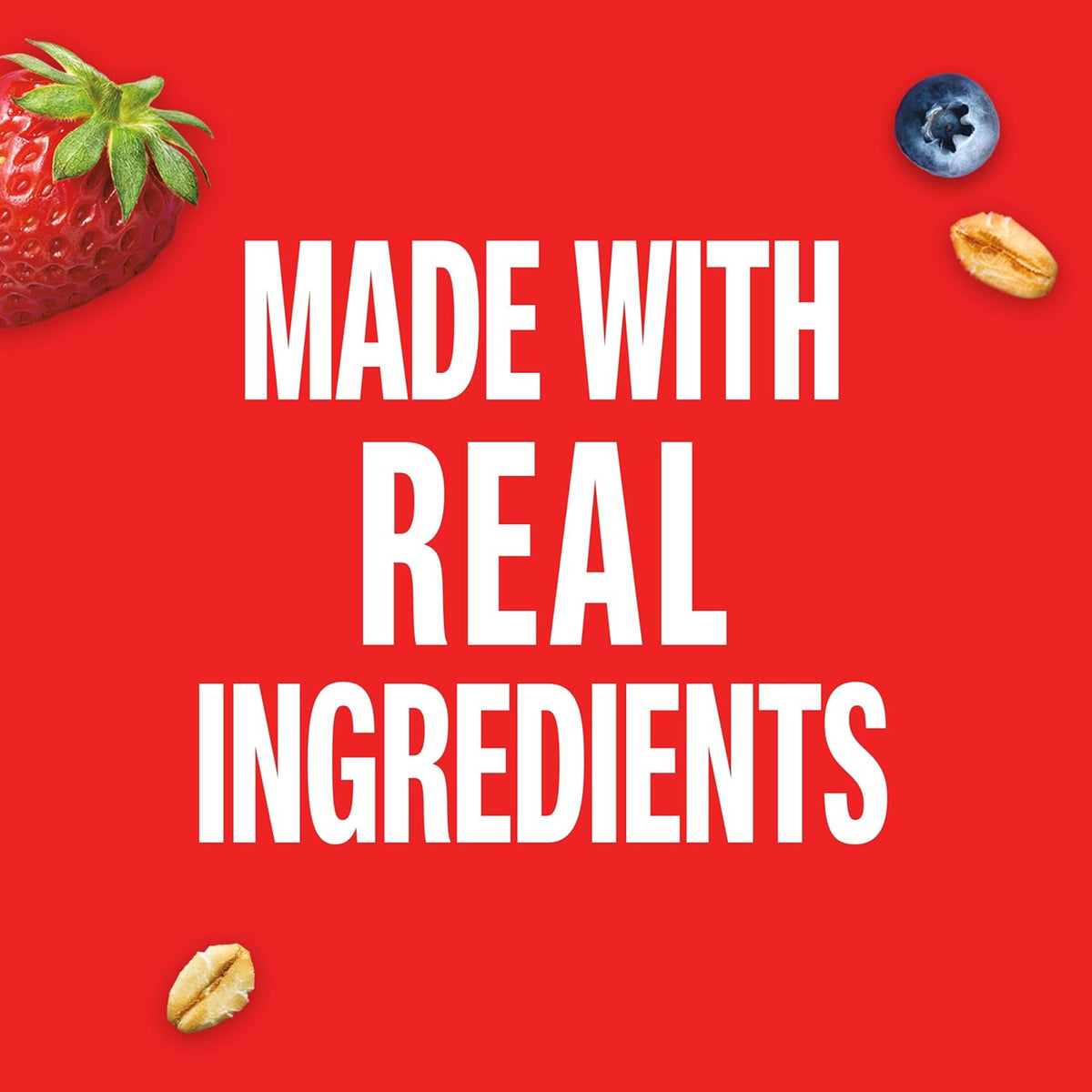 real fruit inclusions (1-1/2 strawberries, 4 blueberries, 2 raspberries per bar)