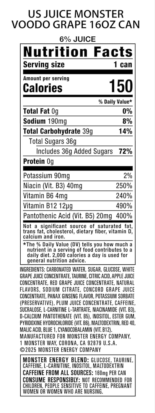 real juice blend including white grape, red grape, concord grape, apple, and plum concentrates