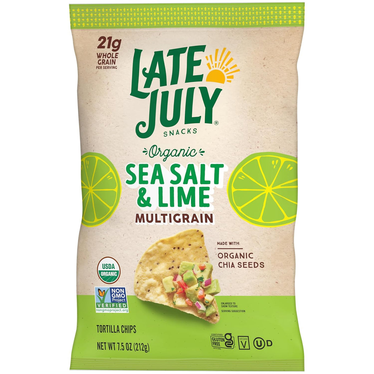 real lime flavoring in a 7.5-oz bag with approximately 8 servings