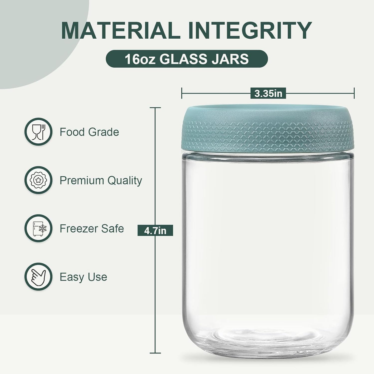 recessed top and edge-guard lid enabling stable, safe stacking