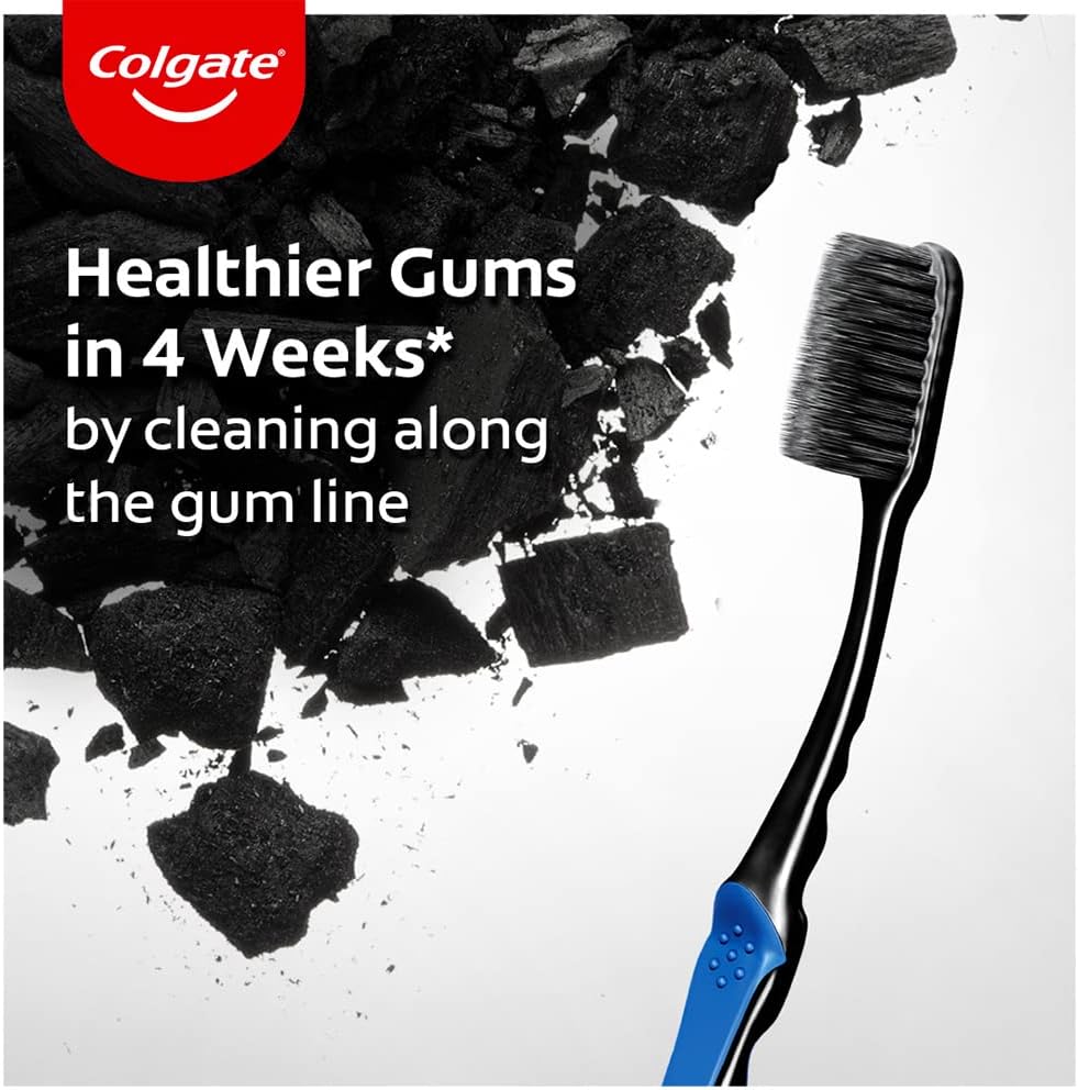 rectangular manual toothbrush head suited to adult mouth coverage